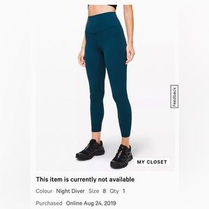 Align leggings EUC 8 barely worn.